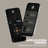 DeeBee dB-Pulse, Auriculares Bluetooth con Cancelación Activa de Ruido, 40mm, 40 Horas de Batería, Negro