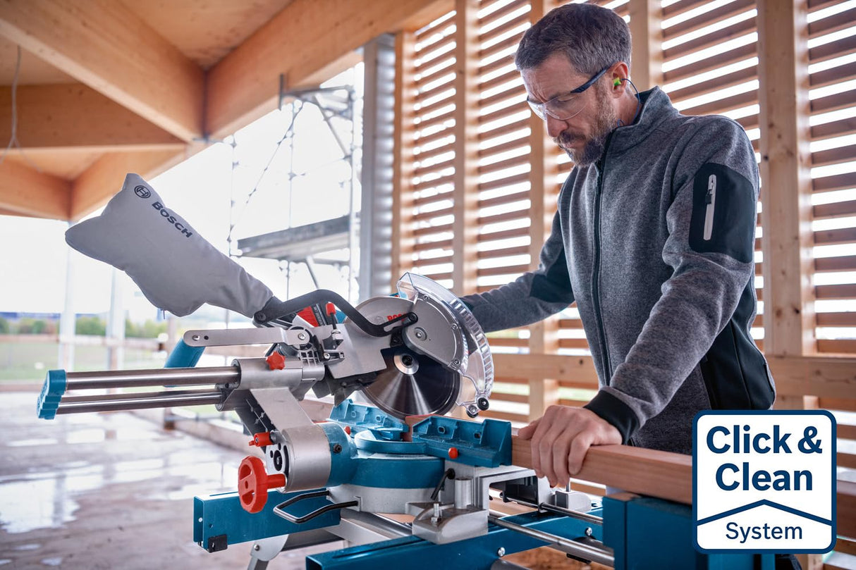 Bosch Professional BITURBO GCM 18V-254 D - Ingletadora telescópica a batería (Brushless, 18V, Ø 254 mm, Dual láser, cortes hasta 90 x 305 mm, sin batería)