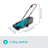GARDENA EasyMax 32/18V Cortacésped de Alto Rendimiento Listo para Usar con batería P4A
