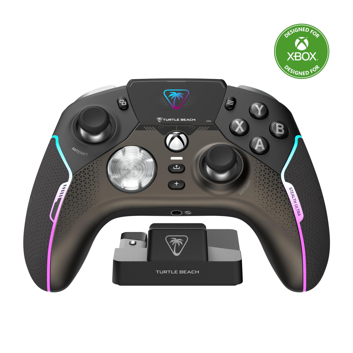 Turtle Beach Stealth Ultra Controlador de Juegos Inalámbrico con Base de Carga Rápida, Gatillos Ajustables y Pantalla de Comando para Xbox Series X|S, Xbox One y PC [con Licencia Oficial para Xbox]
