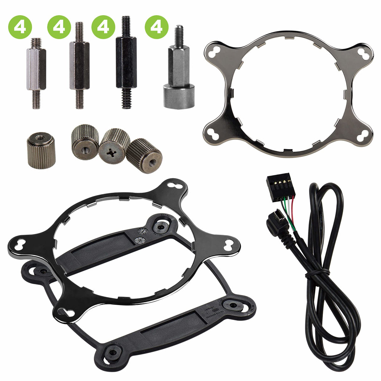 EVGA CLC 360 mm All-In-One RGB LED CPU Liquid Cooler, 3 Ventiladores FX12 PWM de 120 mm, Intel, AMD, 400-HY-CL36-V1