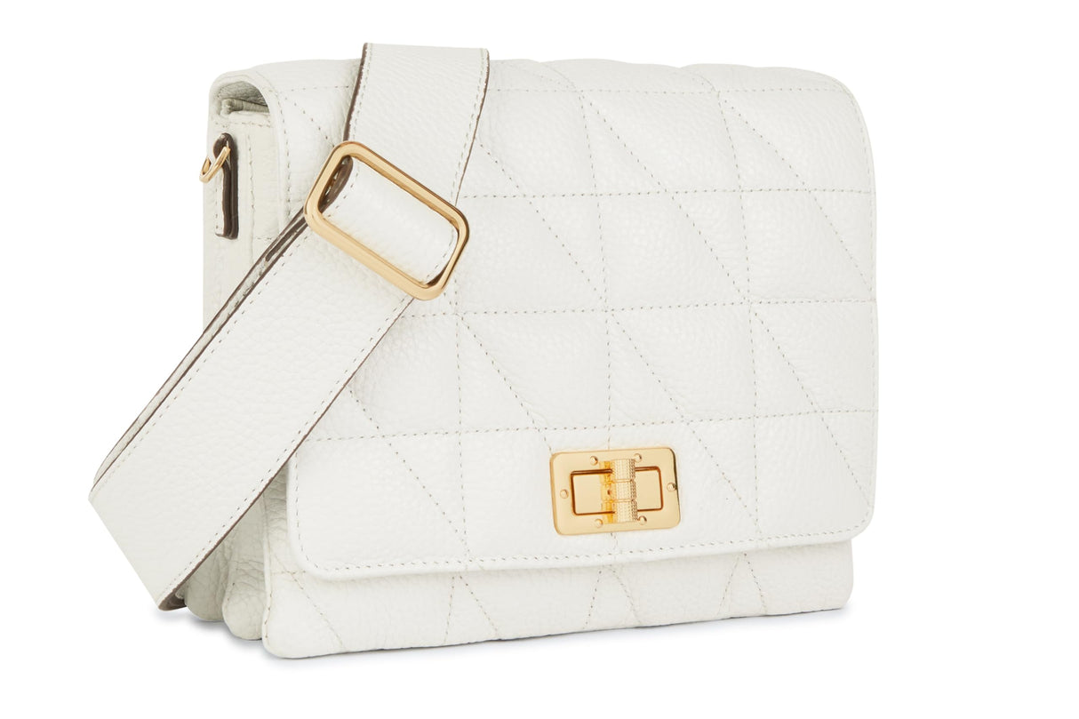 Geox D Veriana A, Bolsa Mujeres, Blanco, Einheitsgröße
