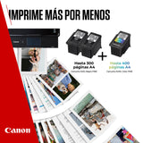 Multipack de tinta y papel Canon - Cartuchos de tinta originales PG-540L/CL-541XL - Paquete de 3 (2 x Negro L, 1 x Color XL) y papel fotográfico 4x6 (50 x hojas)