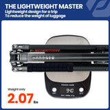 Fotopro Trípode de cámara de Viaje Ligero de 62 Pulgadas con monopod 360 Cabeza de Bola Extensible Estable 2.07 lbs trípode de Fibra de Carbono Profesional Ultraligero para cámara DSLR X-Aircross3