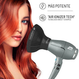 Pack Parlux Digitalyon con Difusor Magic Sense, Secador de cabello profesional con iones negatrivos, Muy ligero y potente, Fabricado en Italia, Color gris glitter
