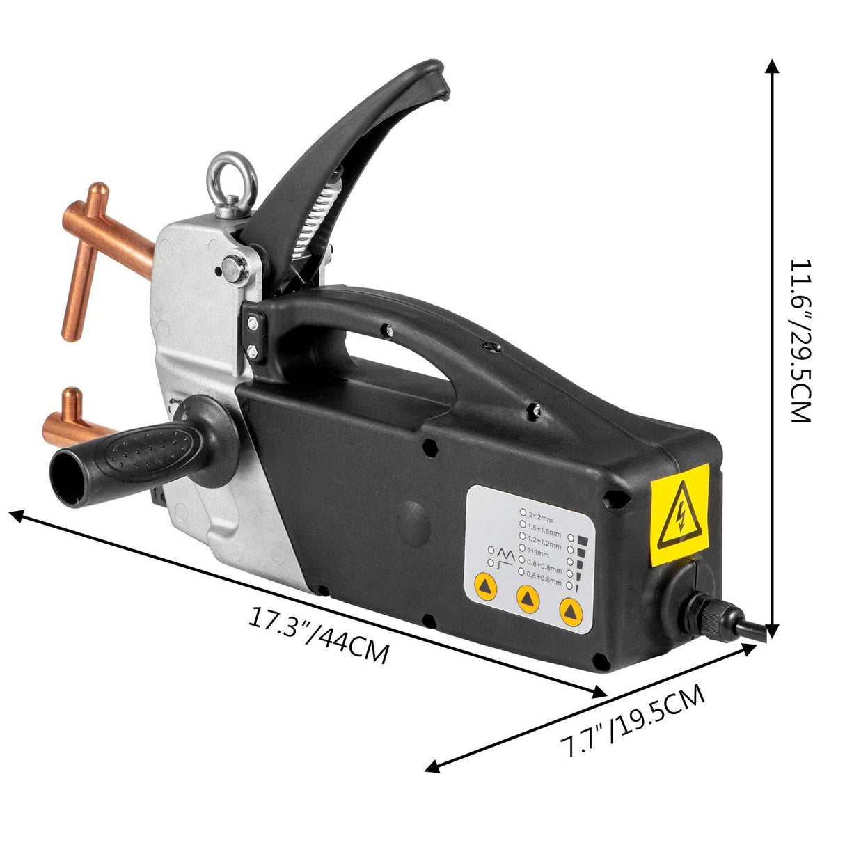 VEVOR - Par de brazos de 380 V para pinzas de soldadura por puntos 120 mm Alicates de soldadura eléctrica 25 A Spot Welder Gun