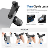 NEEWER 7X Lente Teleobjetivo con Clip Lente Teléfono Compatible con iPhone Samsung, 15 Elementos 12 Grupos 7X Aumento Lente Teléfono para Jaula Teléfono/Estuche/17mm Rosca Placa Trasera, LS-36 Pro
