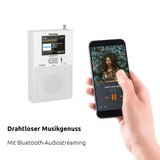 TechniSat DIGITRADIO Flex 2 - Radio Dab con Enchufe (Dab+, Radio FM, Entrada de Audio, transmisión de Audio Bluetooth, Radio Despertador, Memoria de Favoritos), Color Blanco