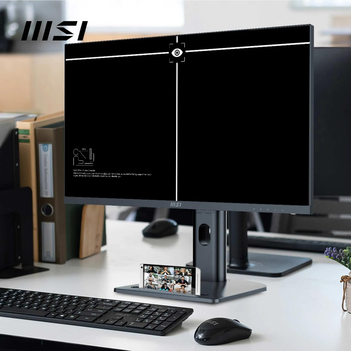 MSI Pro MP273QP E2 Monitor Profesional WQHD de 27", Panel IPS 2560 x 1440, 100Hz, 4ms, Panel IPS 2560 x 1440, 100Hz, 400 nits, Anti-Glare, Altavoces Integrados, Negro
