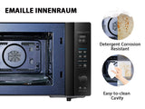 Toshiba MV-TC25T(BK) - Microondas 4 en 1 con freidora de aire caliente, tecnología Origin-Inverter, interior esmaltado fácil de limpiar, 25 L, 2100 W, color negro