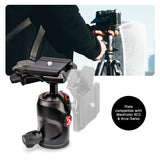MANFROTTO Trépied Befree Carbone MKBFRTC4GT-BH Avec rotule Ball