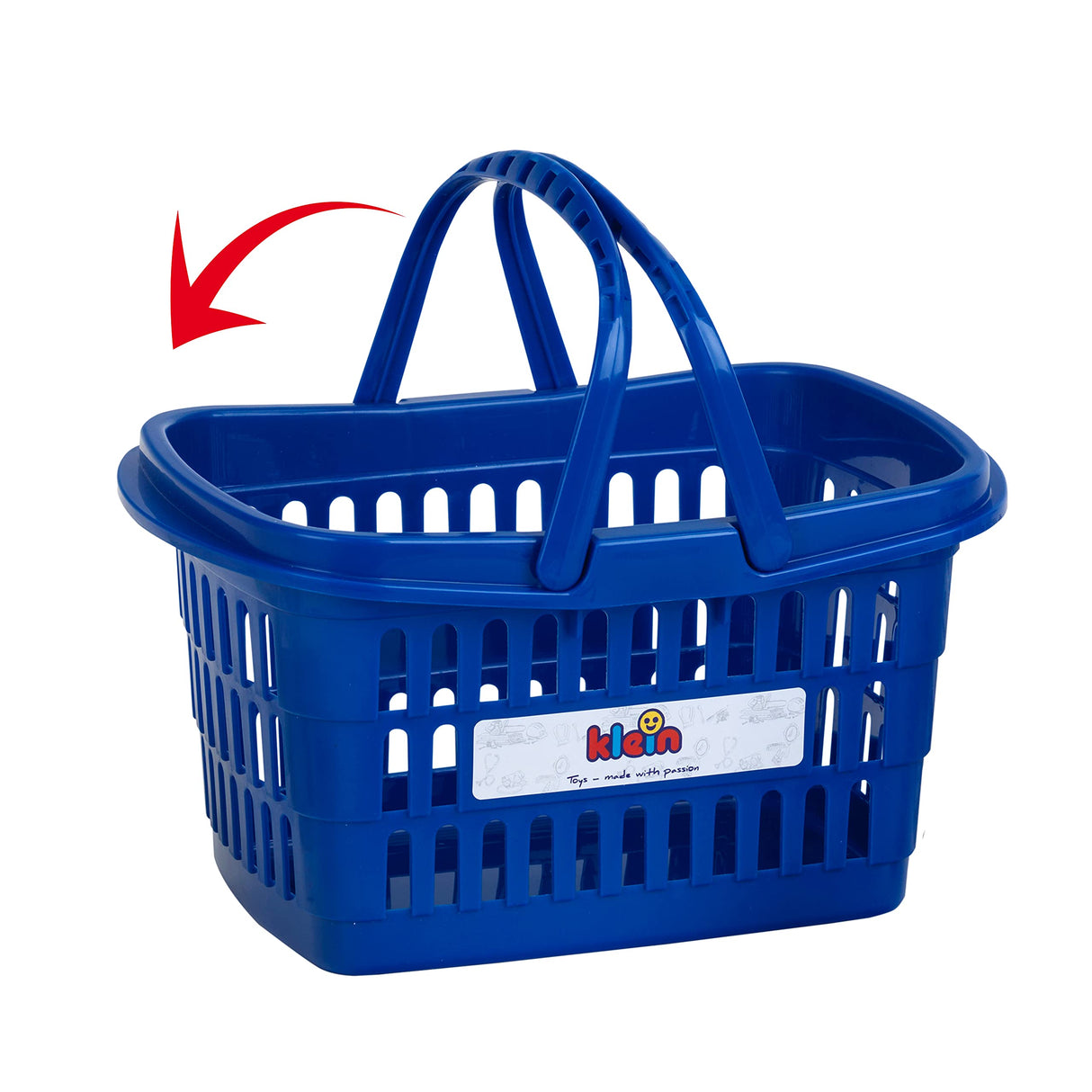 Theo Klein 9396 Artículo de promoción nº 1 de Shopping Center, madera | supermercado que incluye una caja registradora con tableta y una cesta de la compra | Juguetes para niños a partir de 3 años