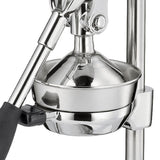 Cilio Exprimidor manual AMALFI | acero inoxidable | exprimidor manual para un 25% más de zumo | bajo esfuerzo | exprimidor profesional | 22,5 x 19,5 x 43,5 cm, cromado