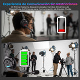 Rollei XTALK X5 Auriculares de Intercomunicación 2.4GHz Auricular de Comunicación Inalámbrico 350M Alcance 20H Sistema de Comunicación para Equipo Intercomunicación-Auriculares-Inalámbrico-Equipo