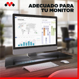 Meliconi Rotobase Elite L, Soporte Giratorio para Monitor y TV, Base Giratoria 360°, Carga 70 Kg, Cristal Templado, Negro