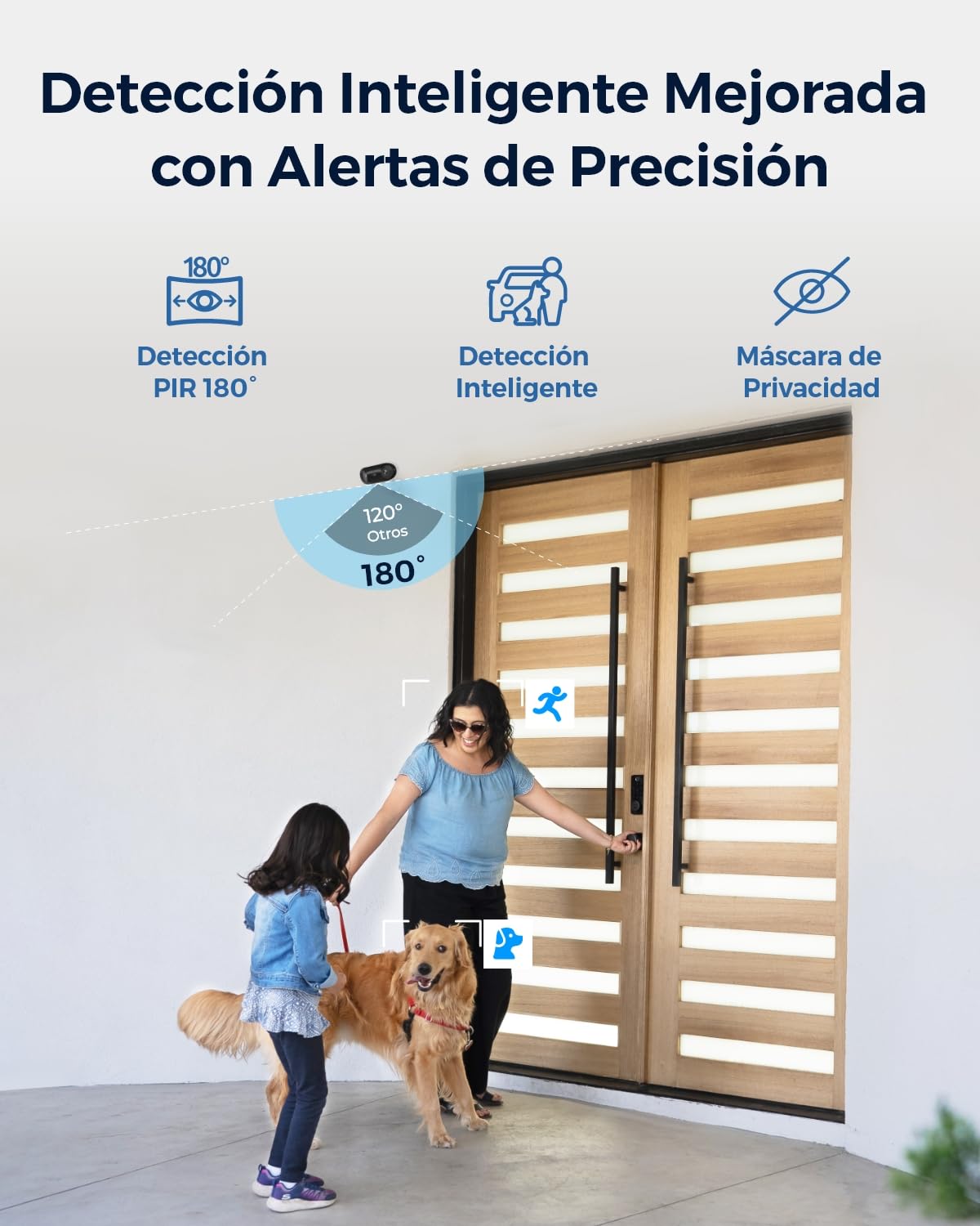 Reolink Argus 4 Pro, 4K Camara Vigilancia WiFi Exterior Solar, Visión Nocturna Verdadera en ColorX F1.0, Gran Angular de 180, 8MP Camara Seguridad con 2,4/5GHz Wi-Fi 6, Sin Cuotas