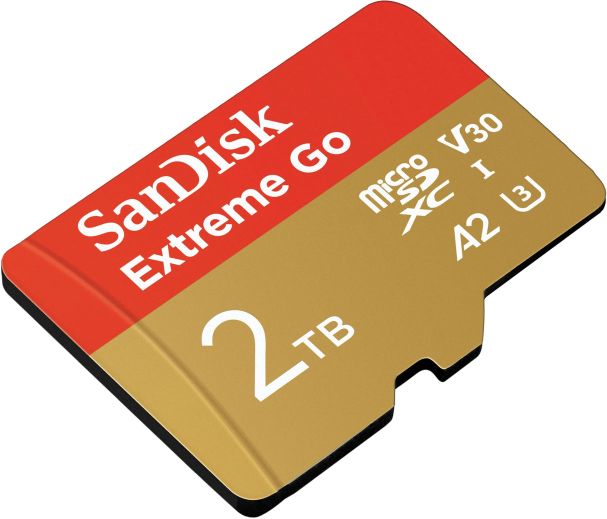 SanDisk 2TB Extreme Go Tarjeta Micro SD + Adaptador SD (para Smartphones y tabletas Android, Action Cams, Drones, UHS-I, hasta 200 MB/s, 5k, 4K UHD, V30, Rescue Pro Deluxe, Class 10, U3) para Amazon