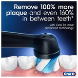 Oral-B iO5 - Cepillos de dientes eléctricos para adultos, 1 cabezal de cepillo de dientes y estuche de viaje, 5 modos con blanqueamiento de dientes, enchufe británico de 2 pines, color negro