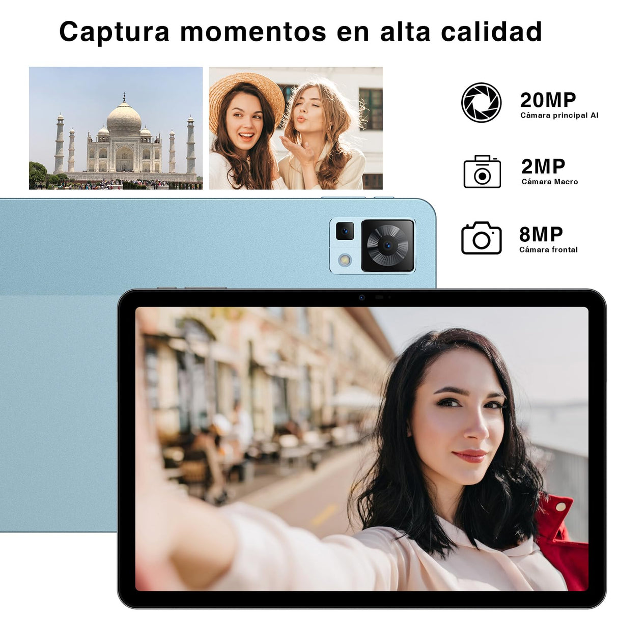 DOOGEE T30 Pro Tablet 11 Pulgadas 2.5K Full HD 1600 * 2560/15 GB RAM + 256 GB ROM(2TB)/Helio G99 2.2GHz/8580mAh Tablet Android/20MP/Dual 4G LTE+5G WiFi/Type-C
