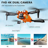 Mingfuxin Drone plegable con cámara para principiantes, drone RC Quadcopter con aplicación WIFI FPV vídeo en vivo, retención de altitud, modo sin cabeza, despegue de una tecla para adultos y niños