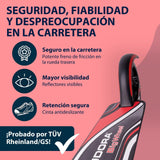 HUDORA Scooter BigWheel 205 - Rodillo de aluminio estable - Patinete urbano ajustable y plegable con soporte - Patín deportivo para niños y adultos hasta 100kg