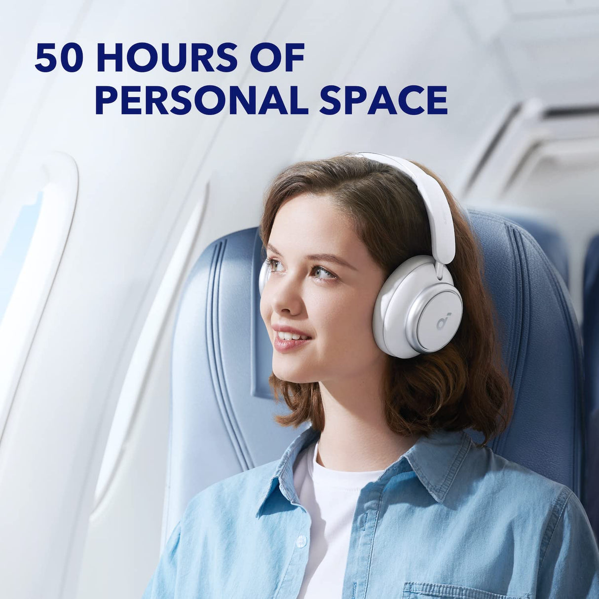 Soundcore Auriculares Inalámbricos Cancelación Ruido Activa Adaptativas by Anker Space Q45, hasta 98% Reducción Ruido, 50 h Reproducción, LDAC Hi-Res Audio Inalámbrico, Control App, Bluetooth 5.3