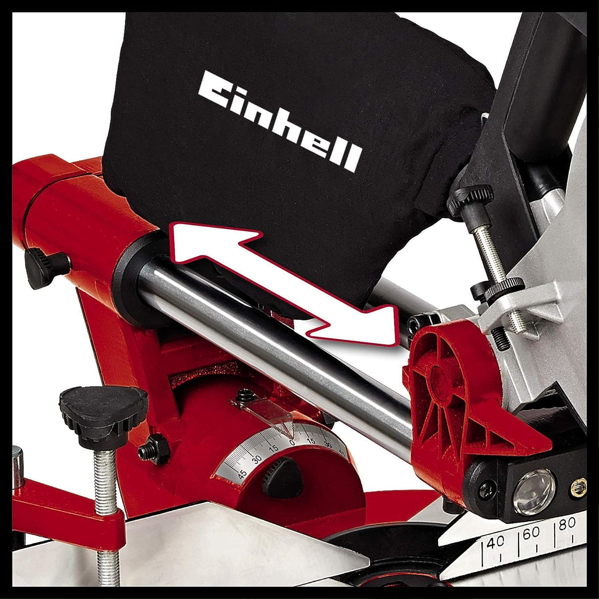 Einhell TE-SM 2131 Dual -Ingletadora telescópica dual Profesional, 1600 W, 230 V, función de arranque suave (ref. 4300860)