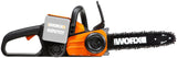 WORX wg368e.9 40 V batería Sierra de cadena, 30 cm Longitud de corte, cadena Lubricación, velocidad 3,8 m/s, Sin batería, cargador y accesorios