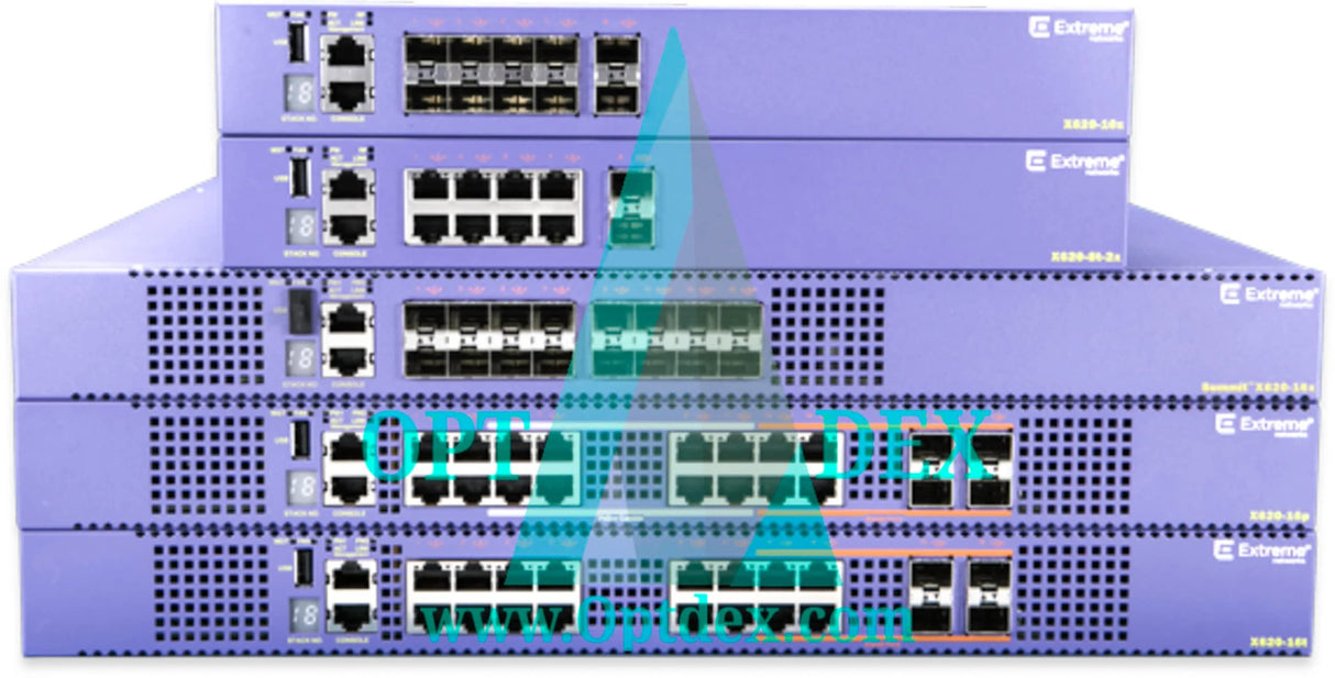 Extreme - Networks Switching x620 x620-16x-base - conmutador - l3-16 x 10 gigabit sfp+ - Montaje en Rack