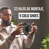 Røde Phone Cage Caja Magnética para Grabar con el Teléfono Røde, con Roscas de 1/4 y 3/8 Pulgadas y Ranuras para Montaje de Zapata Fría, compatible con MagSafe