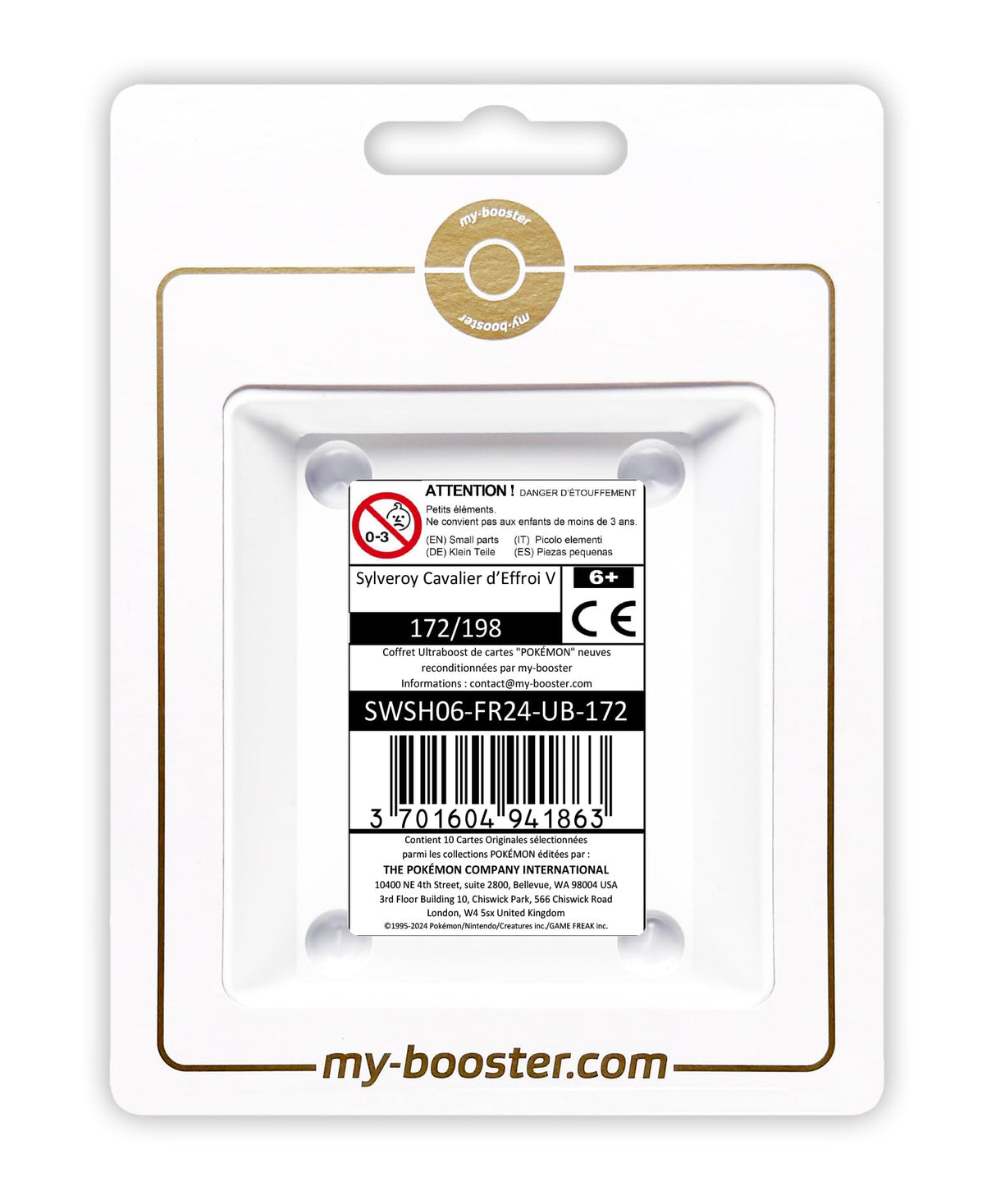 Sylveroy Cavalier d’Effroi V (Calyrex Jinete Espectral V) 172/198 Alternativo Pokémon Gallery - Ultraboost X Epée et Bouclier 6 Règne de Glace - Box de 10 Cartas Pokémon Francés