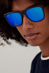 Maui Jim Pehu Gafas, Matte Navy, 55-19-145 Unisex Adulto
