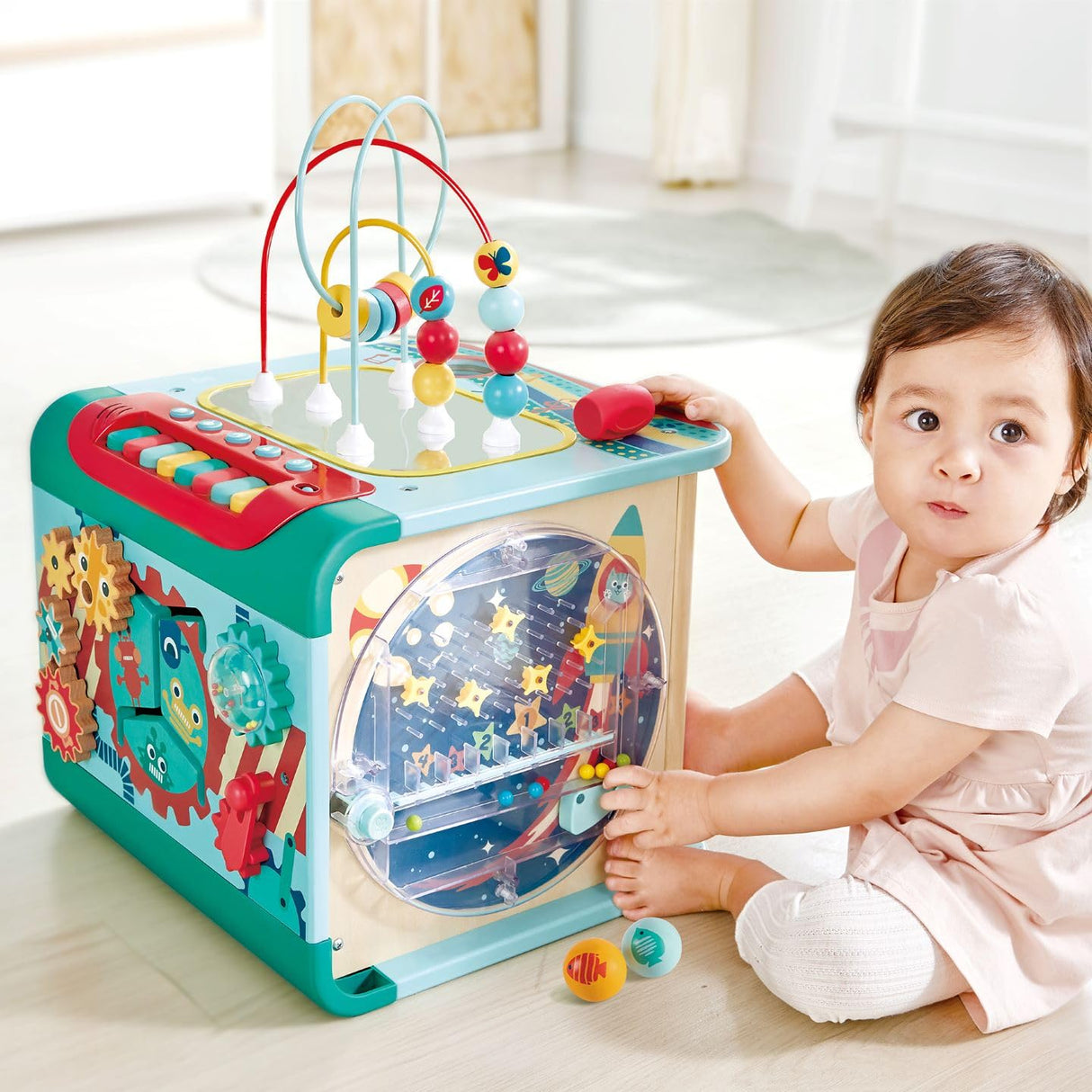 Hape Explora y Aprende Magic Cube| Juguete Educativo Multifuncional para Niños