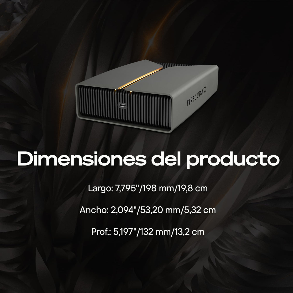 Seagate FireCuda X Vault 20TB Disco Duro Externo portátil USB-C HDD, iluminación RGB, Xbox on PC Certified, Incluye 1 Month Xbox Game Pass Ultimate, Rescue Services (STNL20000400)