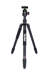 Rollei C6i - Trípode para cámara con cabezal de trípode y funda - aluminio - Compatible con Arca Swiss, negro