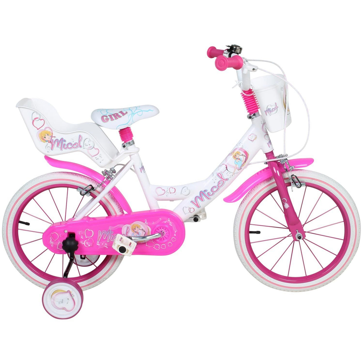 Micol - Bicicleta para niños, 16" Pulgadas