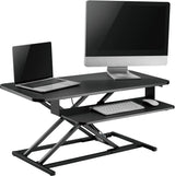 Puestos de Trabajo Sentado De Pie, Negro