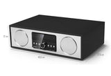Karcher Dab 4500CD - Radio Digital estéreo (Sistema Compacto con Reproductor de CD, Bluetooth, Radio FM/Dab+, Sistema de música, USB, Despertador, Altavoz de 30 W, Mando a Distancia, Elegante Carcasa
