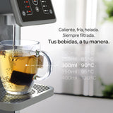Dispensador instantáneo de agua caliente filtrada Aqua Optima Aurora, capacidad de 3,0 litros, 49 opciones de volumen y temperatura, incluye 1 filtro agua Evolve+ de 30 días, reduce los microplásticos