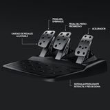 Logitech G29, Driving Force Volante de Carreras y Pedales, Force Feedback, Aluminio Anodizado, Palancas de Cambio, Enchufe Eu, Ps4/Ps3/Pc/Mac, USB 2.0/Alámbrico, PS4, PS3, Window 10.81, Windows 8, Windows 7, Mac OS 10.10+, Negro