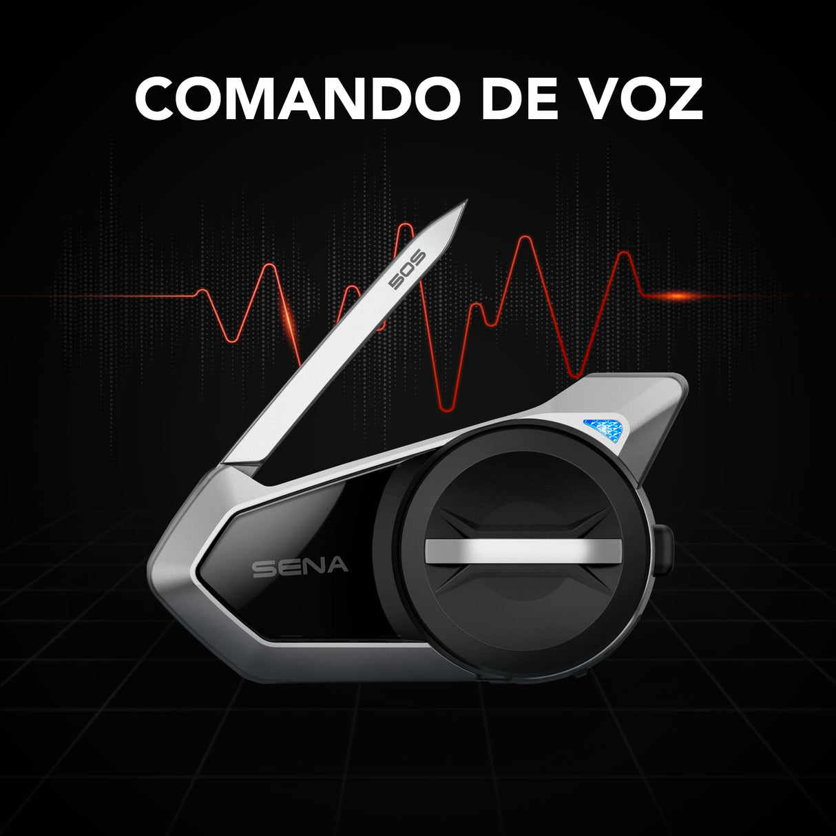 Sena 50S Sistema de comunicación Bluetooth con Interfaz Jog Dial y Sound by Harman Kardon con tecnología Mesh Intercom y Altavoces y micrófono de Primera Calidad, Paquete Doble