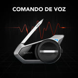 Sena 50S Sistema de comunicación Bluetooth con Interfaz Jog Dial y Sound by Harman Kardon con tecnología Mesh Intercom y Altavoces y micrófono de Primera Calidad, Paquete Doble