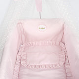 La Nina- Cuna con Dosel Topito Rosa muñecas, Color (Diset 65052)