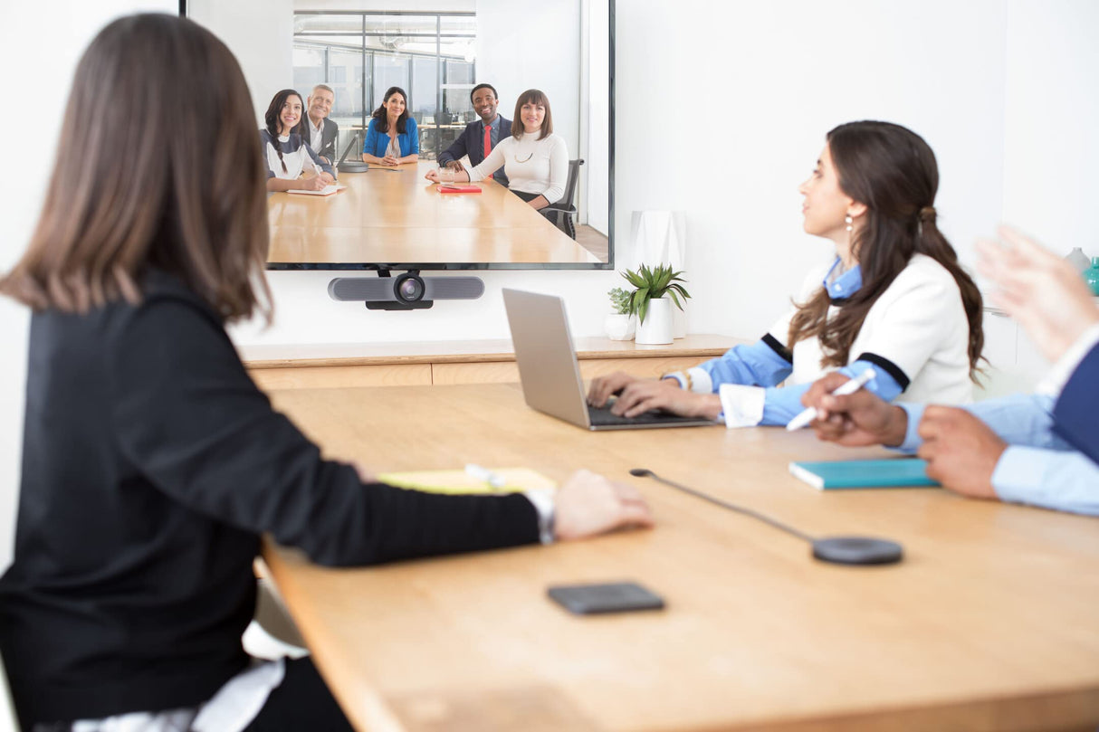 Logitech Microfóno de Expansión para Sistema de Cámara para Conferencias MeetUp, Cable 6m, Indicadores Luminosos LED, Microfóno Mono, Banda Ancha, Supresión de Ruido, PC/Mac/Portátil/Macbook/Tablet