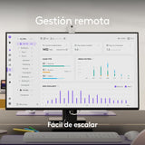 Logitech MeetUp 2 USB todo en uno para salas de conferencias, barra de vídeo compacta con funciones de inteligencia artificial integradas, funciona con Microsoft Teams, Zoom Rooms y Google Meet