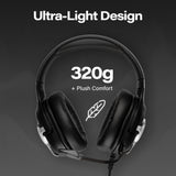 Meters M-Level-UP, Auriculares para Juegos, Sonido Envolvente 7.1, micrófono Desmontable, potentes Controladores de 50 mm, Control Remoto en línea, RGB Personalizado Brillante y VU único, Compatible
