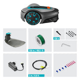 Gardena Robot cortacésped SILENO minimo 250 m²: cortacésped Inteligente con conectividad óptima, programable con la aplicación Bluetooth® de Gardena, versión IT/ES (15201-34)