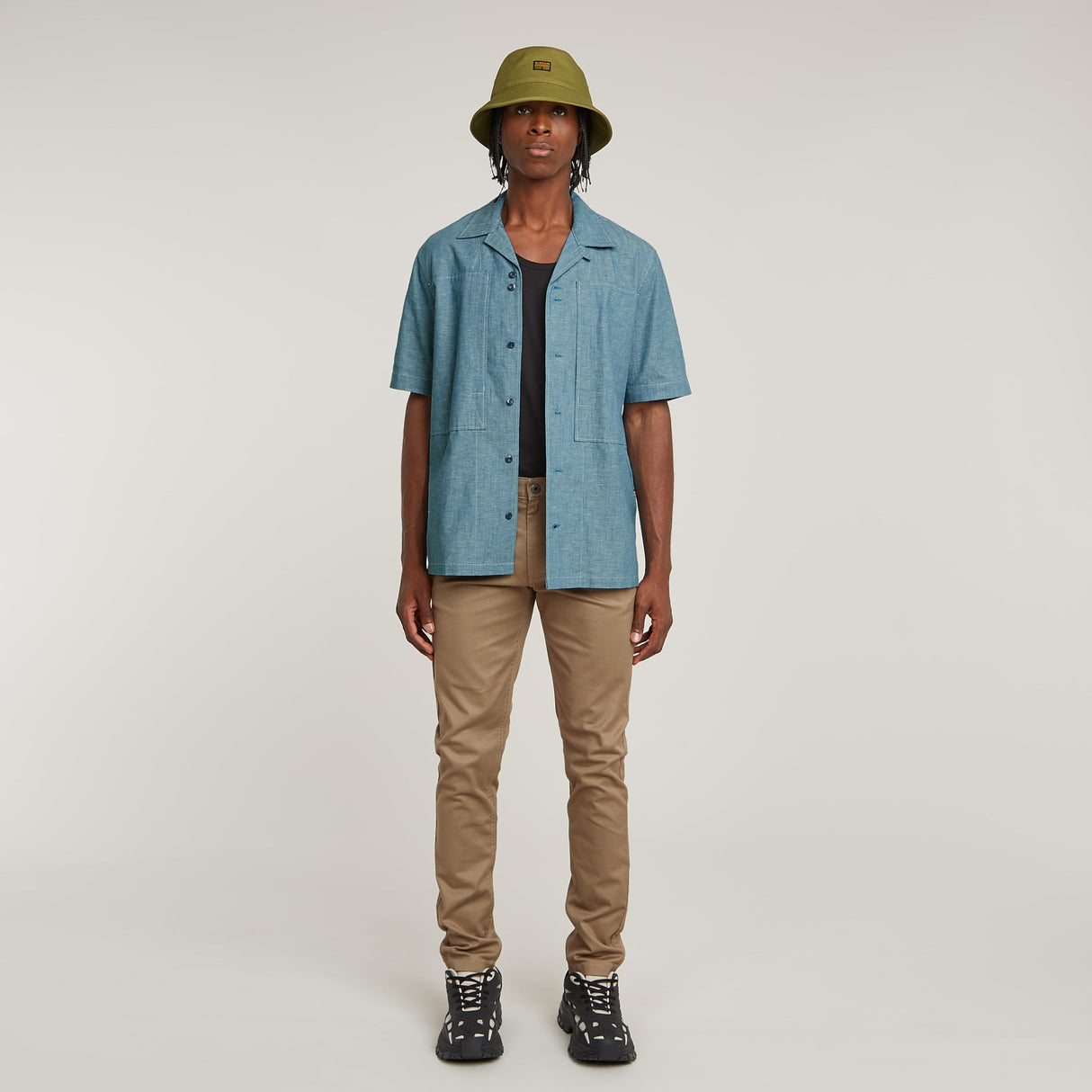 G-STAR Pantalones Skinny Chino 3.0, Verde (Ensis Green D25179-c105-6057), 38W / 32L Hombre