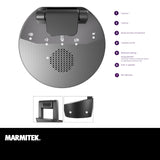 Marmitek Sistema de videoconferencia 4K CAM 4K Pro - cámara para Sala de conferencias - 4 x micrófono - 4K60 - Kit de cámara de vídeo para formación en reuniones - Teams - Altavoz