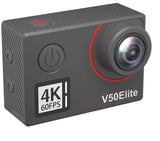 AKASO Cámara Deportiva WiFi 4K/60fps 20MP, Cámara de Acción con EIS Pantalla Táctil, Cámara Acuatica Sumergible 40M con Control de Voz 8X Zoom Control Remoto 2 Baterías Multi Accesorios